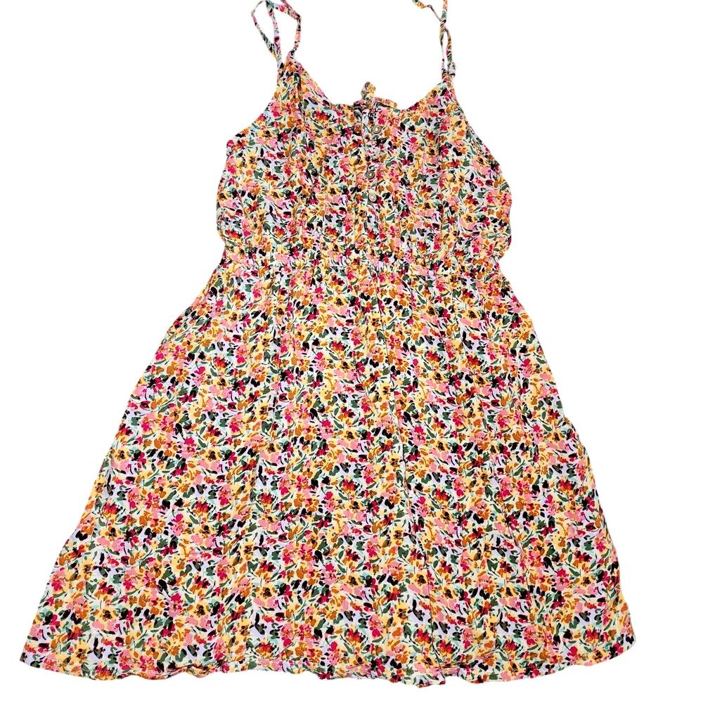 Roxy Multicolored Floral Tank Dress Size Xs